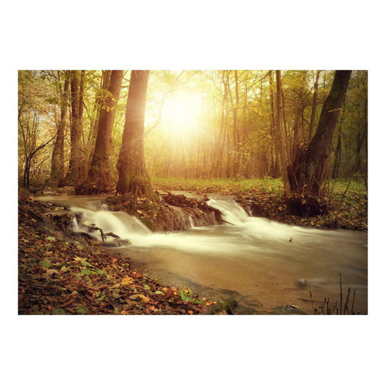 Loon Peak® Peel & Stick Forest Wall Mural Sunny Current Removable